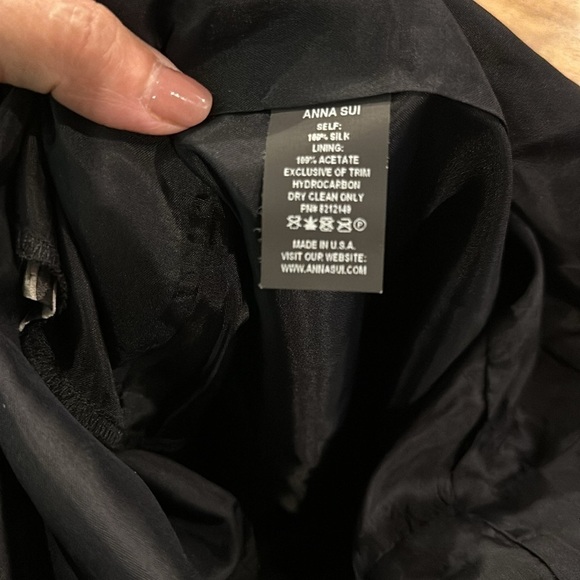 Anna Sui Silk Striped Floral Romper Sz12 - Picture 11 of 11